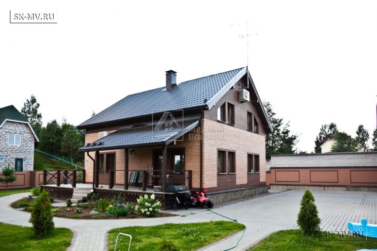 Строительство двухэтажного каркасныого коттеджа с террасой в деревне Порошкино — 22