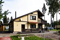 Строительство большого желтого каркасного дома с гаражом и сауной в пгт Сиверский - мини - 23