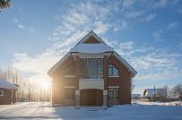 Энергоэффективный комбинированный дом построен в сочетании каркасной технологии и газобетона в селе Орлино в Гатчинском районе Ленинградской области - мини - 17
