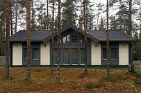 Фото репортаж с места строительства одноэтажного зимнего дома 136 кв м по скандинавской технологии в кп Волшебное озеро - мини - 1