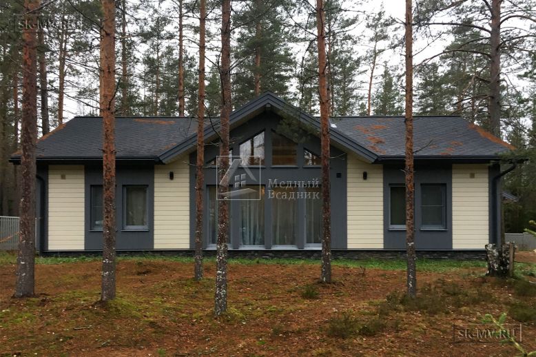 Фото репортаж с места строительства одноэтажного зимнего дома 136 кв м по скандинавской технологии в кп Волшебное озеро — 1