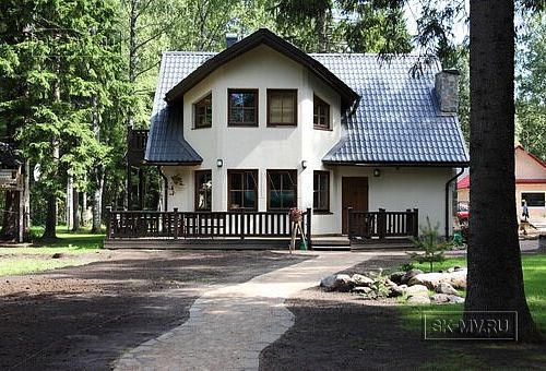 Строительство каркасного дома с эркером 135 кв м в Ленинградской области в п Пастерское Озеро - 1