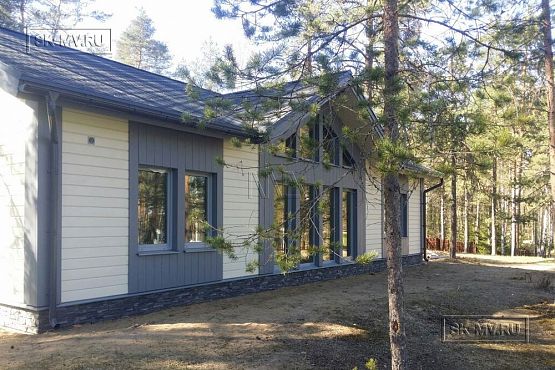 Фото репортаж с места строительства одноэтажного зимнего дома 136 кв м по скандинавской технологии в кп Волшебное озеро - 25