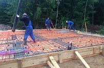 Монтаж фундамента УШП для строительства загородного дома по каркасной технологии п Ввырица - мини - 15