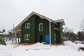 Теплый каркасный дом Васкелово 1 строится в Ленобласти - 5
