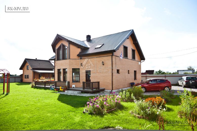 Построенный каркасный теплый дом 150 кв м с эркером и открытой террасой в п Горная Шальдиха — 24