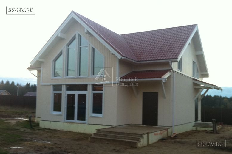 Строительство каркасного дома с комбинированным фасадом в КП Анютины Глазки — 8