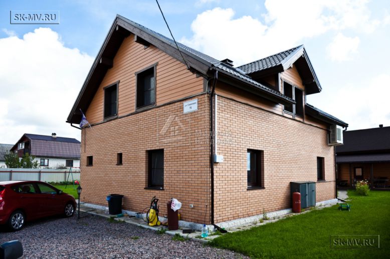 Построенный каркасный теплый дом 150 кв м с эркером и открытой террасой в п Горная Шальдиха — 17