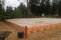 Монтаж фундамента УШП для строительства загородного дома по каркасной технологии п Ввырица - мини - 21