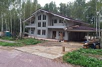Дом из клееного бруса в стиле шале Щаповское строится в Москве - мини - 5
