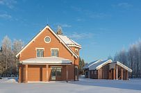 Энергоэффективный комбинированный дом построен в сочетании каркасной технологии и газобетона в селе Орлино в Гатчинском районе Ленинградской области - мини - 1