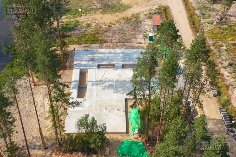 Монтаж индивидуального расчётного фундамента УШП PRO для строительства кирпичного дома в Рощино 2, S плиты = 530 кв.м, Лениградская обл. — 7