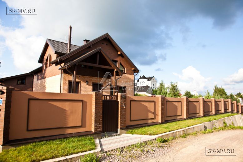Строительство двухэтажного каркасныого коттеджа с террасой в деревне Порошкино — 12