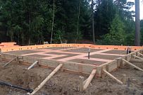 Монтаж фундамента УШП для строительства загородного дома по каркасной технологии п Ввырица - мини - 18