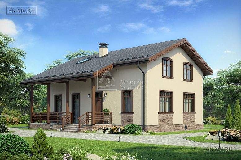 Проект загородного дома с шестью спальнями Юрлово с эркером — 2