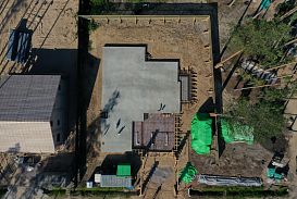 Монтаж индивидуального расчётного фундамента УШП PRO для строительства кирпичного двухэтажного дома в Рощино 2, S плиты = 340 кв.м, Лениградская обл. - 51