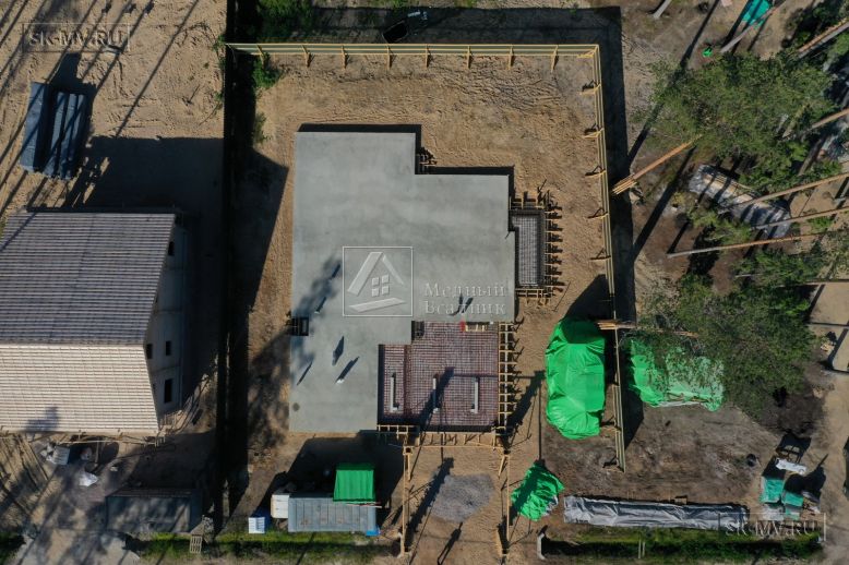 Монтаж индивидуального расчётного фундамента УШП PRO для строительства кирпичного двухэтажного дома в Рощино 2, S плиты = 340 кв.м, Лениградская обл. — 51