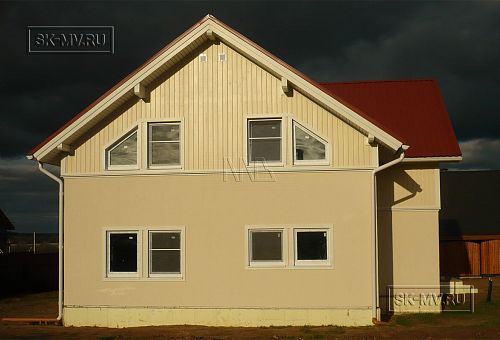 Строительство каркасного дома с комбинированным фасадом в КП Анютины Глазки - 4