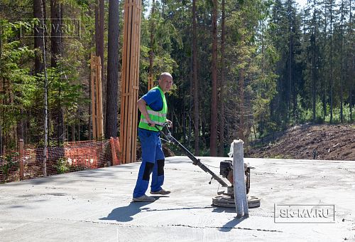 Монтаж индивидуального расчётного фундамента УШП PRO для строительства кирпичного дома в Рощино 2, S плиты = 530 кв.м, Лениградская обл. - 42