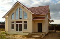 Строительство каркасного дома с комбинированным фасадом в КП Анютины Глазки - мини - 1