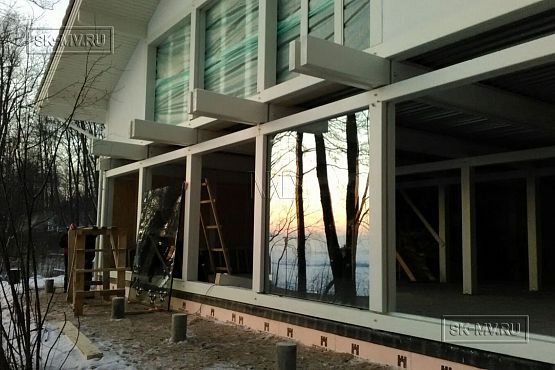 Строительство дома фахверк из дерева и стекла в Балтийской ривьере - 17