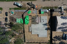 Монтаж индивидуального расчётного фундамента УШП PRO для строительства кирпичного двухэтажного дома в Рощино 2, S плиты = 340 кв.м, Лениградская обл. - 33