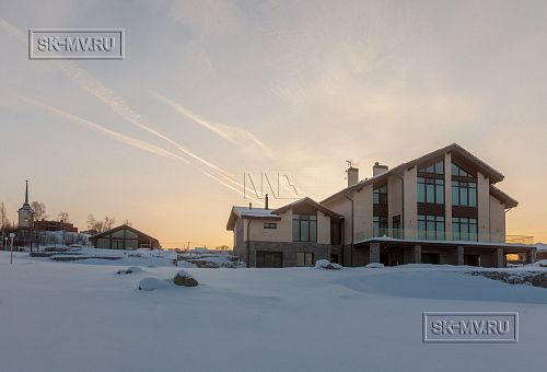 Фото репортаж с места строительства кирпичного дома ок 800 кв м с цоколем и СПА в д Пеники Лен области - 14