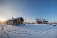 Фото репортаж с места строительства кирпичного дома ок 800 кв м с цоколем и СПА в д Пеники Лен области - мини - 38