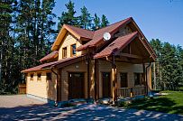 Построенный в п Озеро Отрадное небольшой двухэтажный теплый зимний каркасный дом площадью 165 кв м с террасой - мини - 5