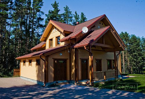 Построенный в п Озеро Отрадное небольшой двухэтажный теплый зимний каркасный дом площадью 165 кв м с террасой - 5