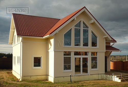 Строительство каркасного дома с комбинированным фасадом в КП Анютины Глазки - 7