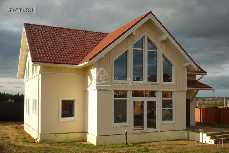 Строительство каркасного дома с комбинированным фасадом в КП Анютины Глазки — 2