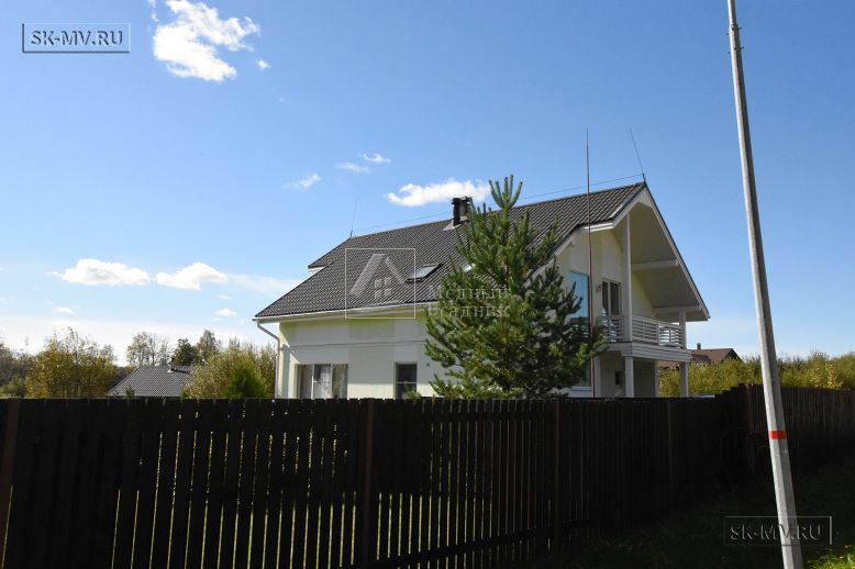 Современный загородный дом с ассиметричным фасадом и вторым светом по проекту МВ 7 — 8