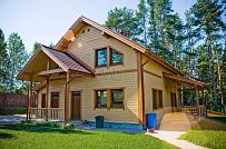 Построенный в п Озеро Отрадное небольшой двухэтажный теплый зимний каркасный дом площадью 165 кв м с террасой - мини - 3
