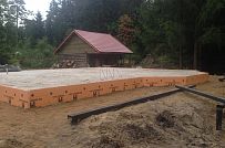 Монтаж фундамента УШП для строительства загородного дома по каркасной технологии п Ввырица - мини - 20