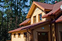 Построенный в п Озеро Отрадное небольшой двухэтажный теплый зимний каркасный дом площадью 165 кв м с террасой - мини - 4