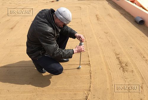 Проверка дир-м по стр. коэффициента уплотнения песчаного основания