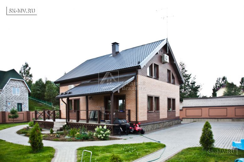 Строительство двухэтажного каркасныого коттеджа с террасой в деревне Порошкино — 21