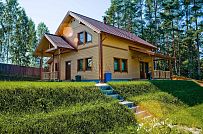 Построенный в п Озеро Отрадное небольшой двухэтажный теплый зимний каркасный дом площадью 165 кв м с террасой - мини - 6