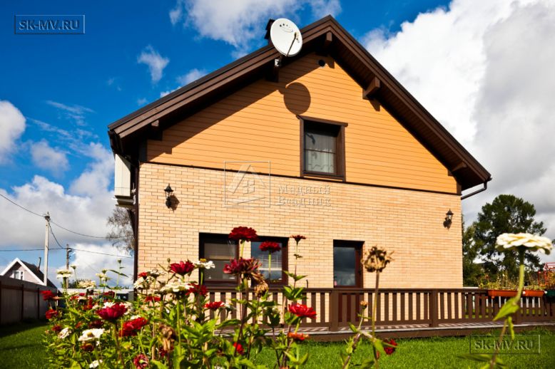 Построенный каркасный теплый дом 150 кв м с эркером и открытой террасой в п Горная Шальдиха — 16