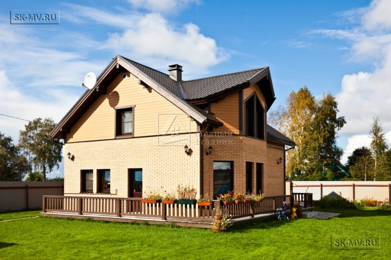 Построенный каркасный теплый дом 150 кв м с эркером и открытой террасой в п Горная Шальдиха — 8