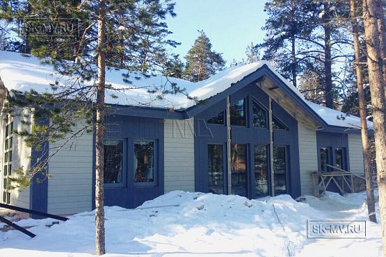 Фото репортаж с места строительства одноэтажного зимнего дома 136 кв м по скандинавской технологии в кп Волшебное озеро - 17