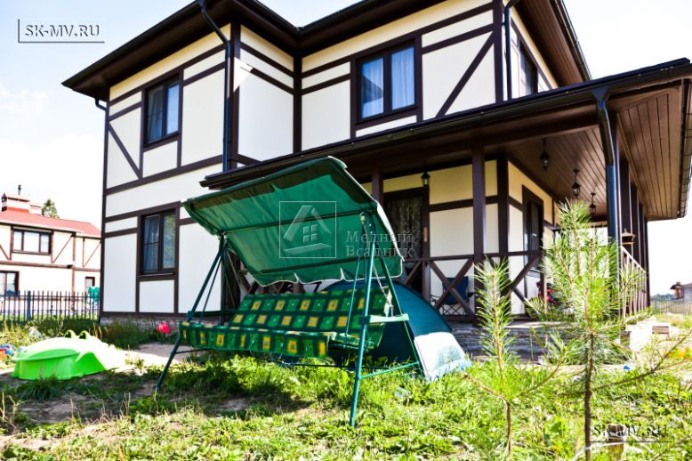 Построенный в п Парквей по каркасной технологии двухэтажный загородный дом в стиле фахверк площадью 200 кв м — 3
