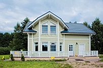 Строительство надежного каркасного дома с эркером и террасой в поселке Озерки - мини - 1