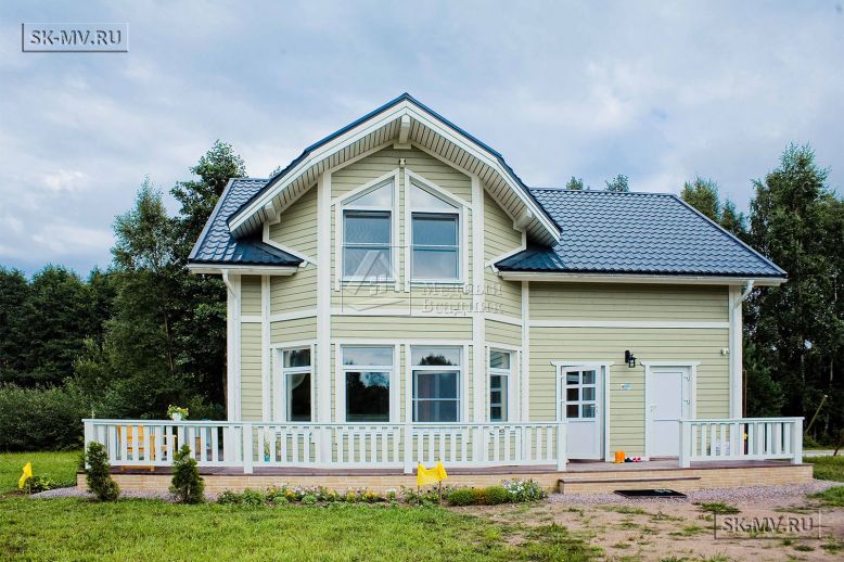 Строительство надежного каркасного дома с эркером и террасой в поселке Озерки — 2
