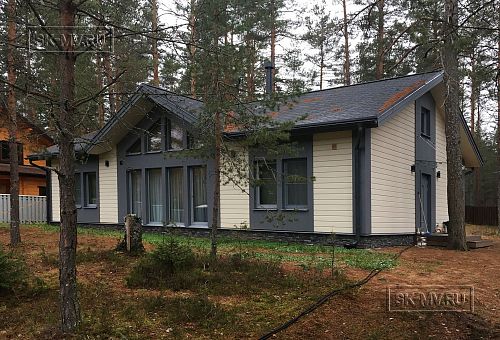 Фото репортаж с места строительства одноэтажного зимнего дома 136 кв м по скандинавской технологии в кп Волшебное озеро - 4