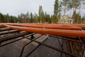 Монтаж индивидуального расчётного фундамента УШП PRO для строительства кирпичного двухэтажного дома в Рощино, Лениградская обл. - 9