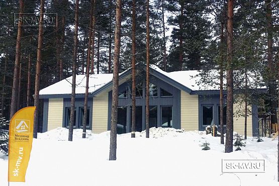 Фото репортаж с места строительства одноэтажного зимнего дома 136 кв м по скандинавской технологии в кп Волшебное озеро - 19